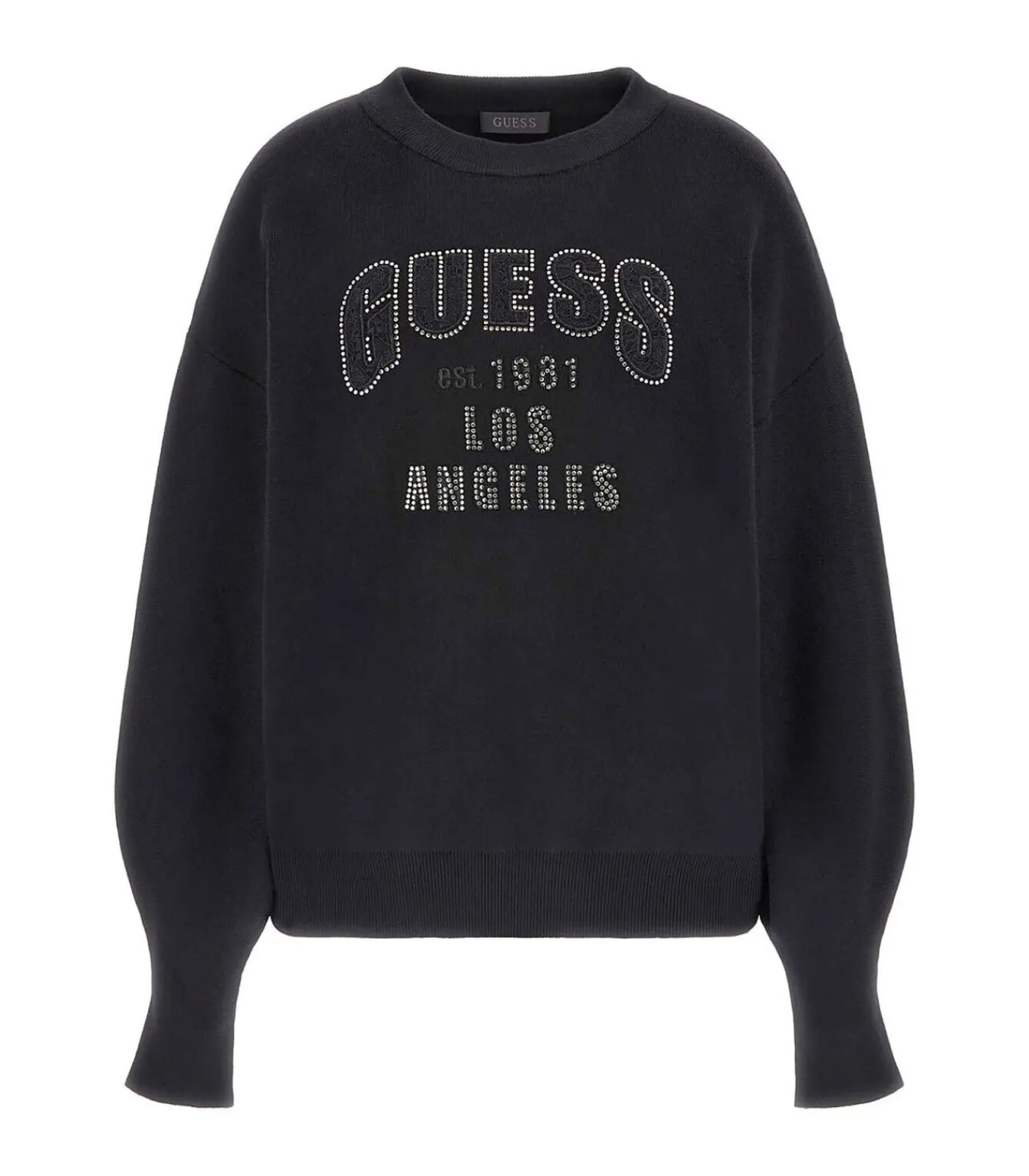 GUESS Ls Cn Leighton Logo Swtr black Online