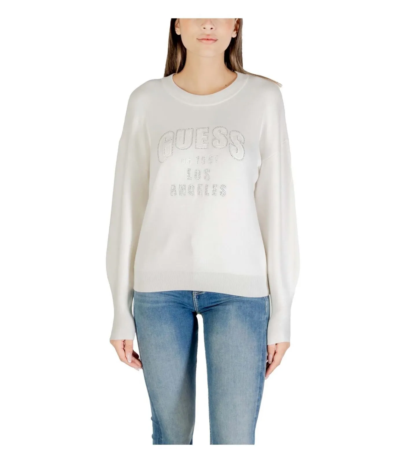 GUESS Ls Cn Leighton Logo Swtr white New