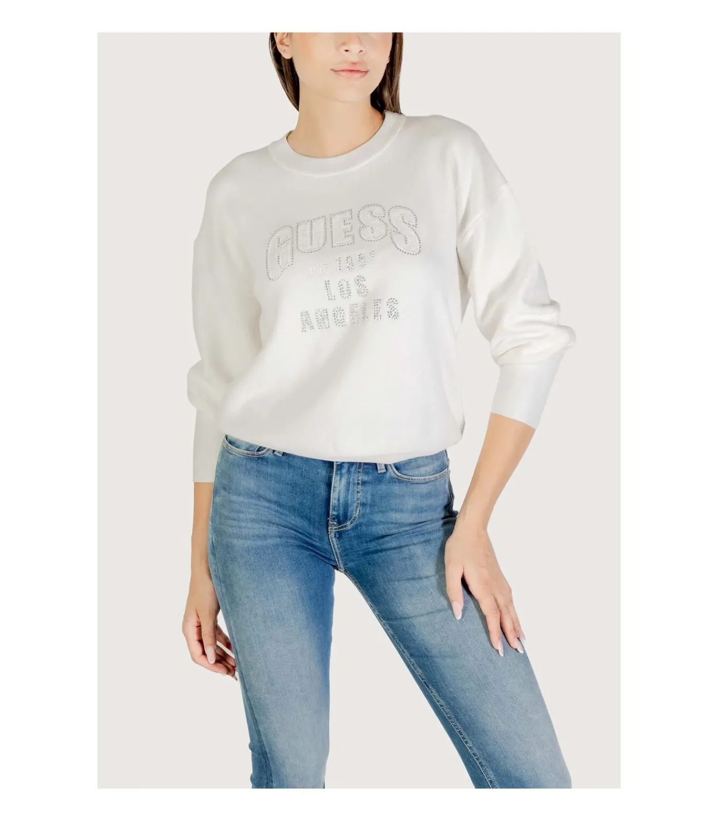 GUESS Ls Cn Leighton Logo Swtr white New