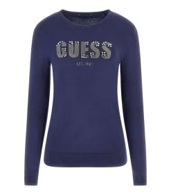 GUESS Ls Cn Reyna Logo Swtr blue