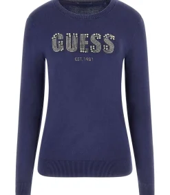 GUESS Ls Cn Reyna Logo Swtr blue