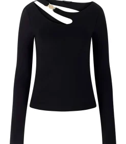 GUESS Ls Eleanor Buckle Top black Hot