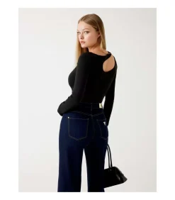 GUESS Ls Eleanor Buckle Top black Hot