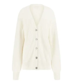 GUESS Ls Vn Jamie Cardi Swtr white Discount