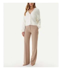 GUESS Ls Vn Kinako Fuzzy Cardigan white New