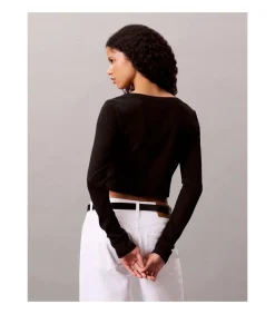 Calvin Klein Jeans Ls Woven Label 2X2 C black Online