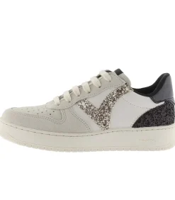 Victoria Madrid Serraje & Glitter white New