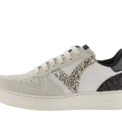 Victoria Madrid Serraje & Glitter white New