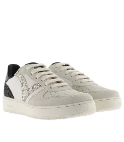 Victoria Madrid Serraje & Glitter white New