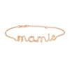 MES BIJOUX MAMIE roze letterdraad armband met boodschap Outlet