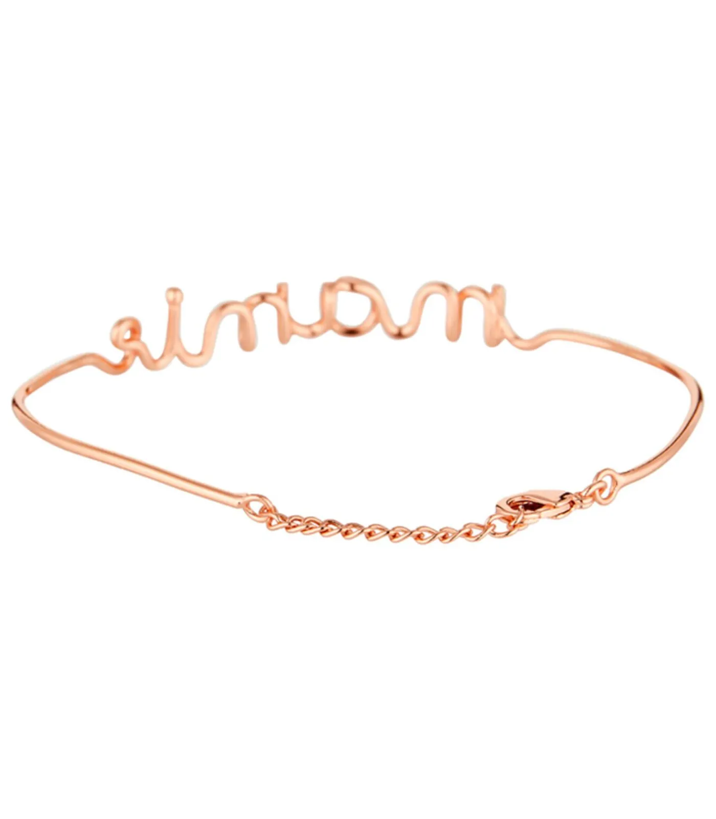 MES BIJOUX MAMIE roze letterdraad armband met boodschap Outlet