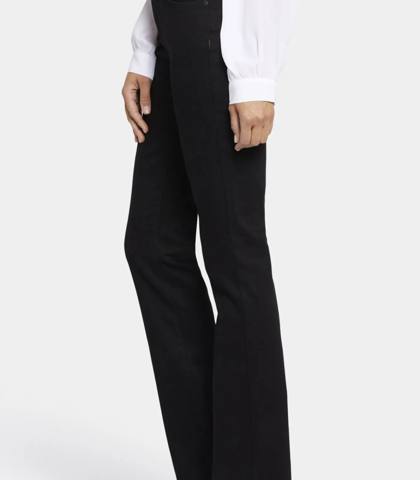 NYDJ Marilyn Straight Jeans Zwart Waist-Match™ Denim black