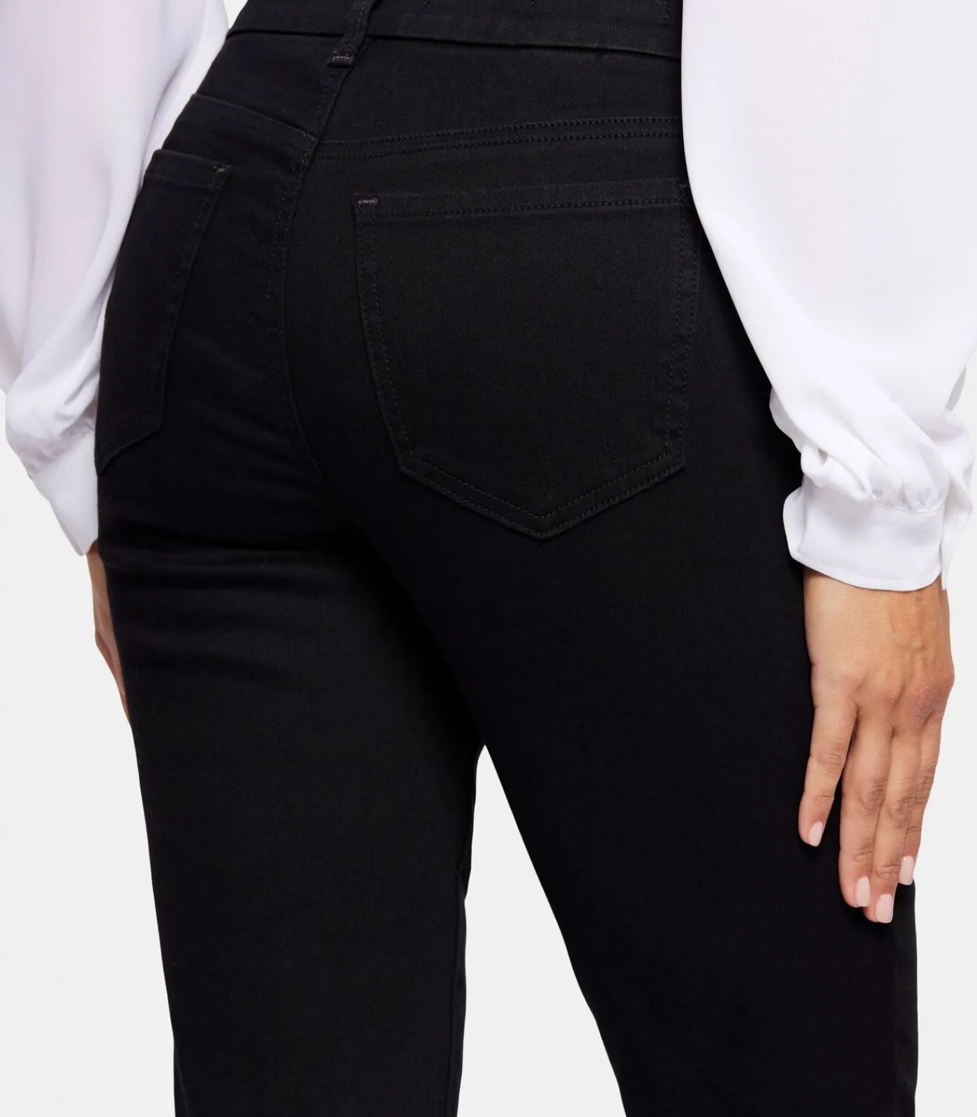 NYDJ Marilyn Straight Jeans Zwart Waist-Match™ Denim black