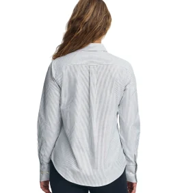 Polo Club Marineblauw gestreept hemd met relaxed fit en Rigby Go-logo navyBlue Outlet