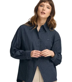 Polo Club Marineblauw hemd met relaxed fit en klassieke kraag navyBlue Sale