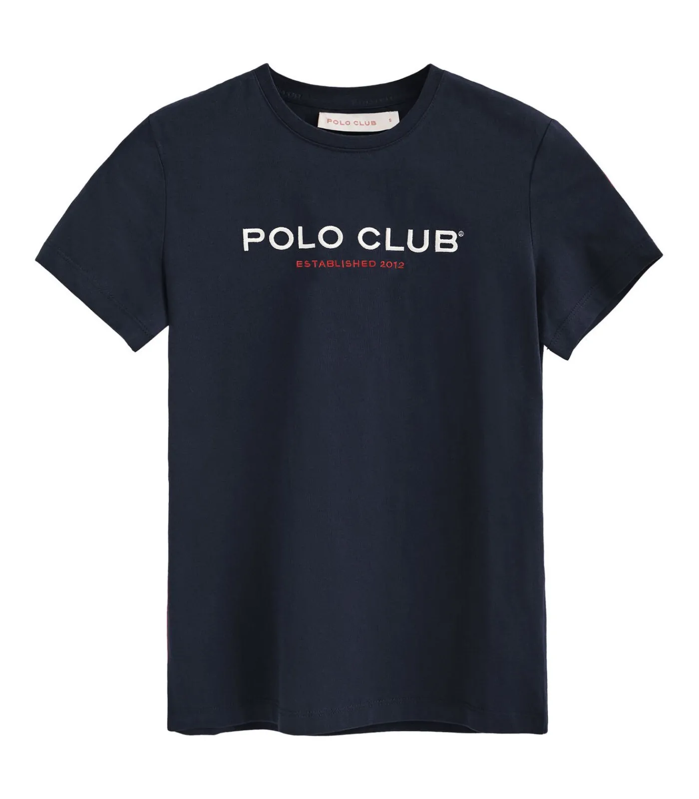Polo Club Marineblauw T-shirt met korte mouwen en -opdruk Established 2012 navyBlue