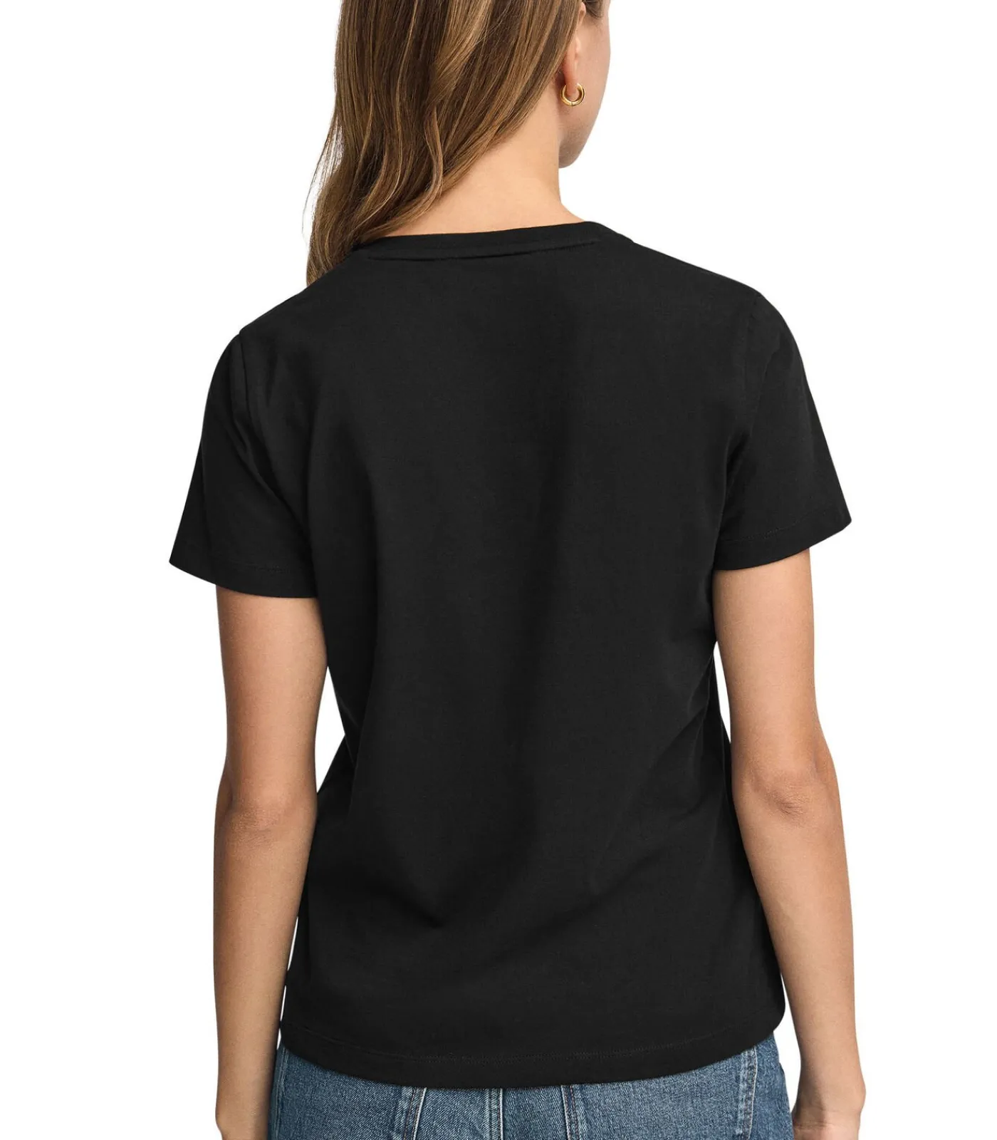 Polo Club Marineblauw T-shirt met V-hals en Rigby Go Gold-logo black Best
