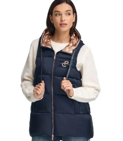 Polo Club Marineblauwe gewatteerde bodywarmer met -logo navyBlue Hot