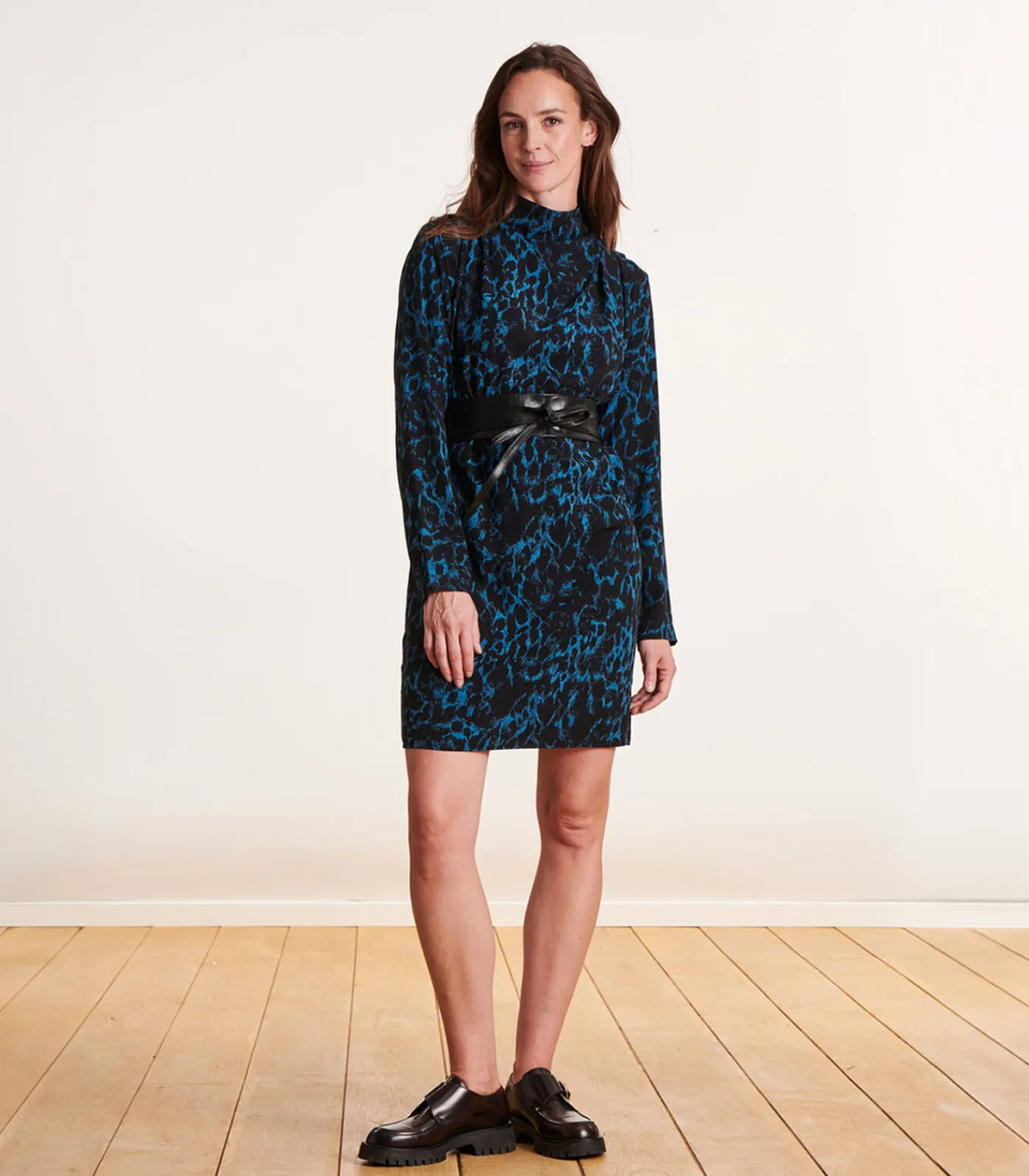La Fée Maraboutée Marineblauwe stropdas riem black Sale
