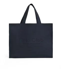 Polo Club Marineblauwe tote bag Sloane Large met -opdruk Established 2012 navyBlue Clearance
