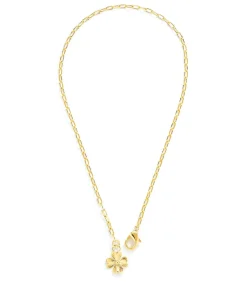 Monsieur Simone Maxi Ketting Léon Goud Klavertje gold New