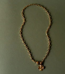 Monsieur Simone Maxi Ketting Léon Goud Klavertje gold New