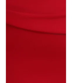 Goddiva Maxi-jurk “Bardot Pleated Maxi Dress” red Hot
