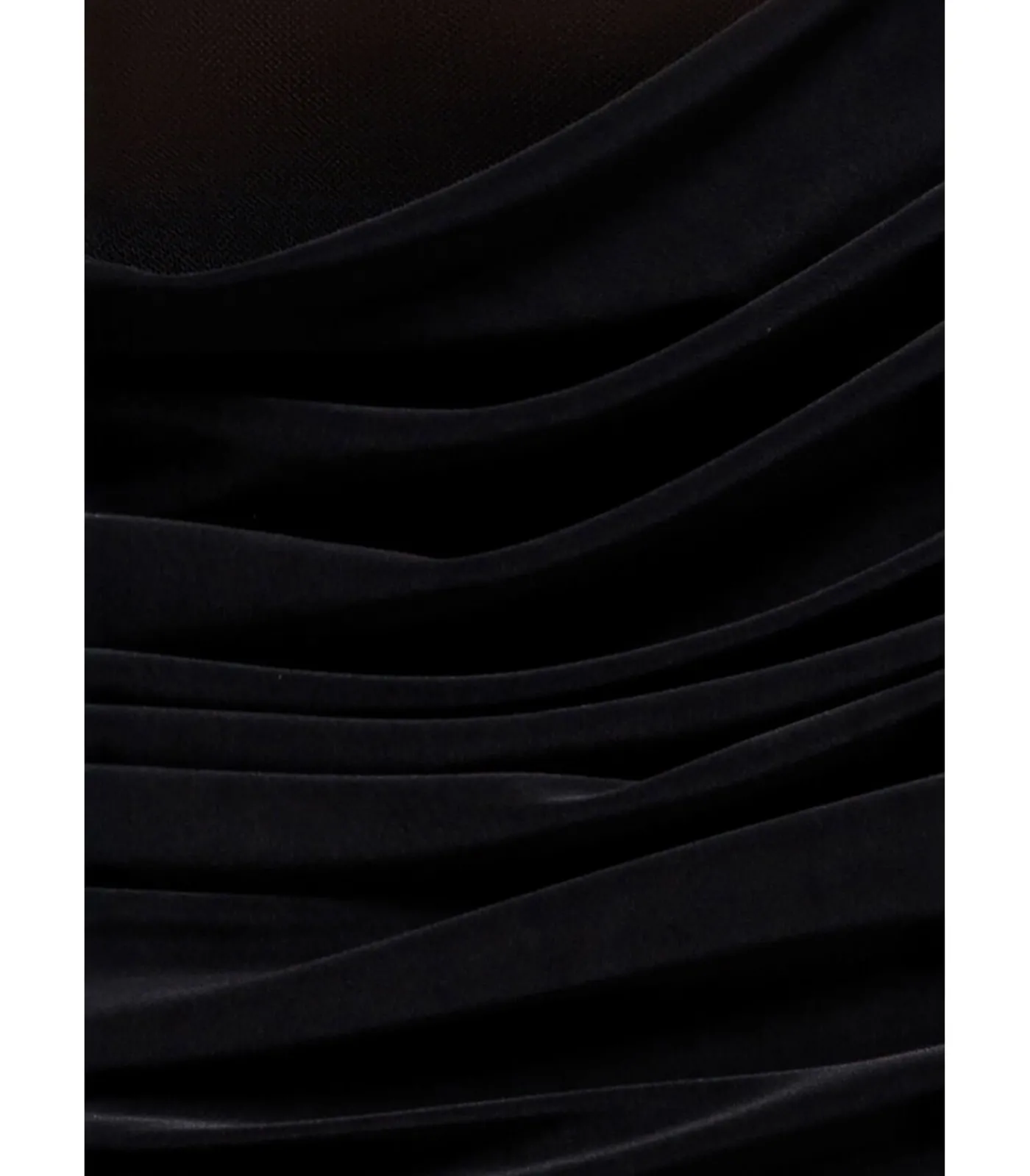 Goddiva Maxi-jurk “Gathered Off The Shoulder Mesh Waist Panel Maxi Dress” black Sale