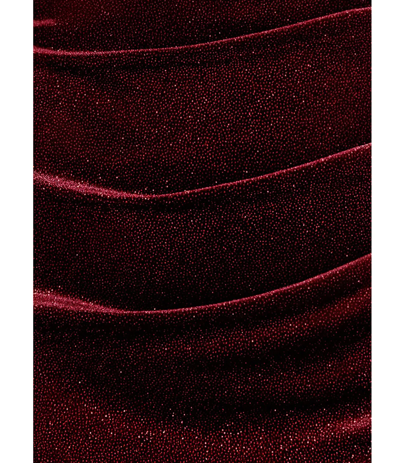 Goddiva Maxi-jurk “Glitter Polka Dot Velvet One Shoulder Maxi Dress” darkRed Hot