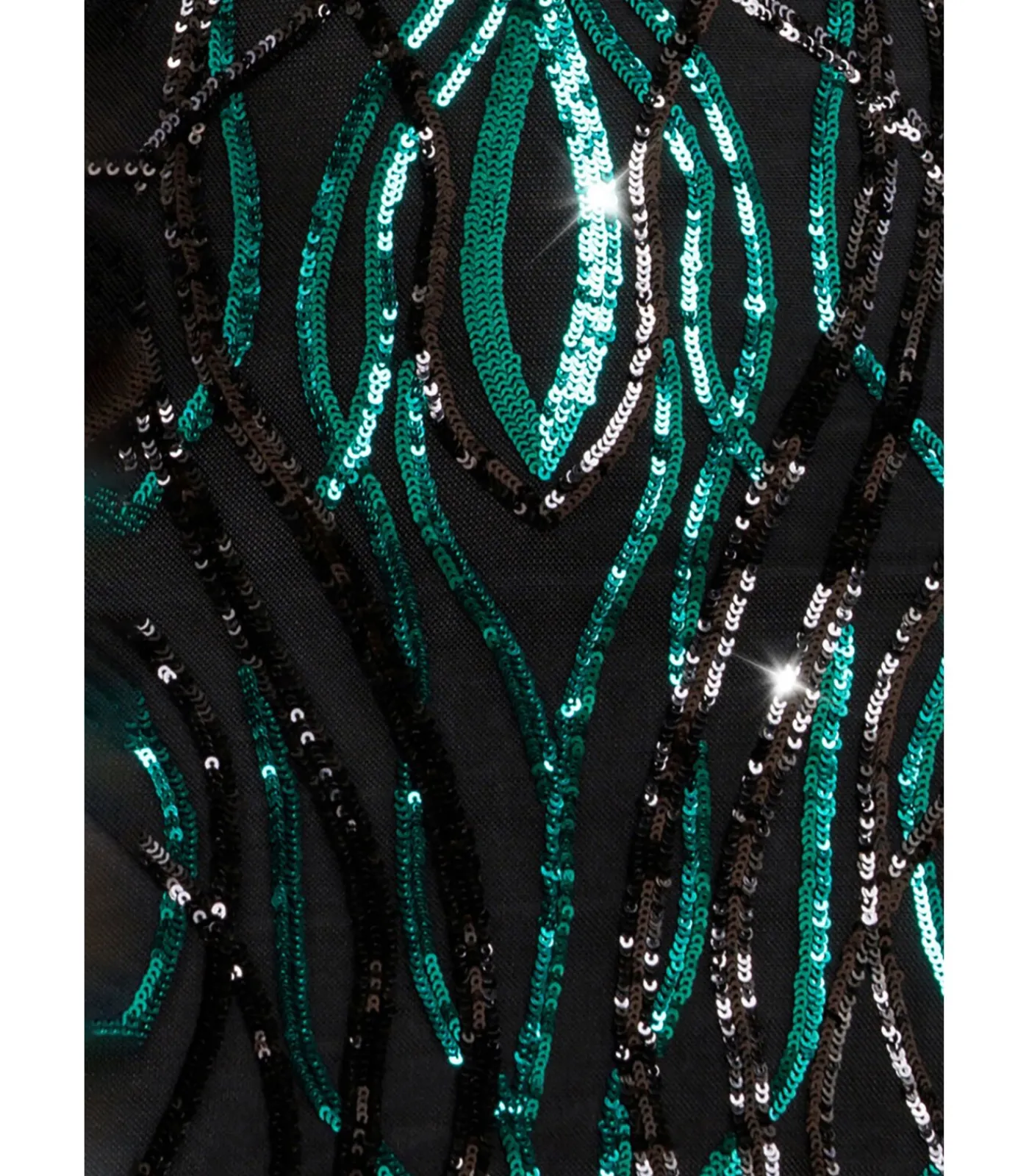 Goddiva Maxi-jurk “Long Sleeve Sequin Flame Maxi” oliveGreen Best