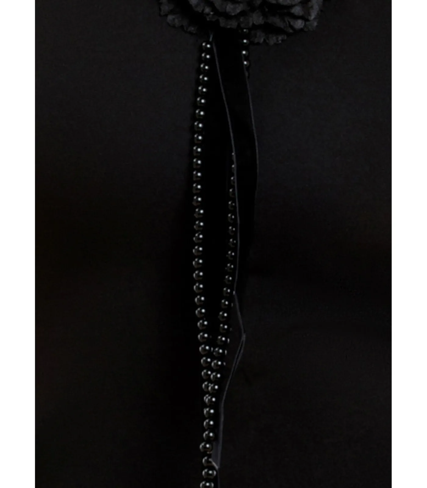Goddiva Maxi-jurk “Racer Neck Corsage Scuba Maxi” black Best