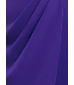 Goddiva Maxi-jurk “Satin & Scuba Maxi With Thigh Split” purple Outlet