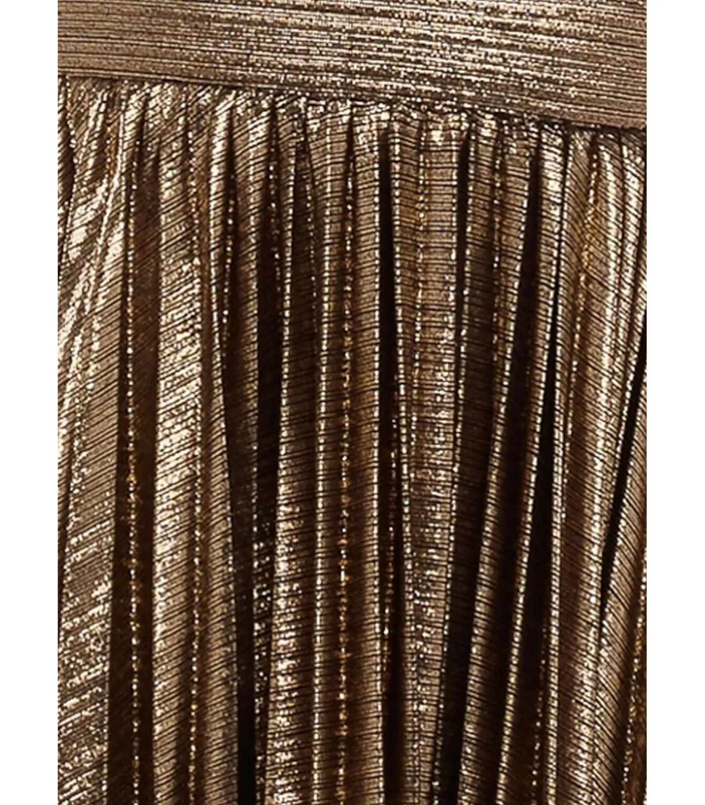 Goddiva Maxi-jurk “Sunrise Foil Halterneck A Line Maxi Dress” bronze