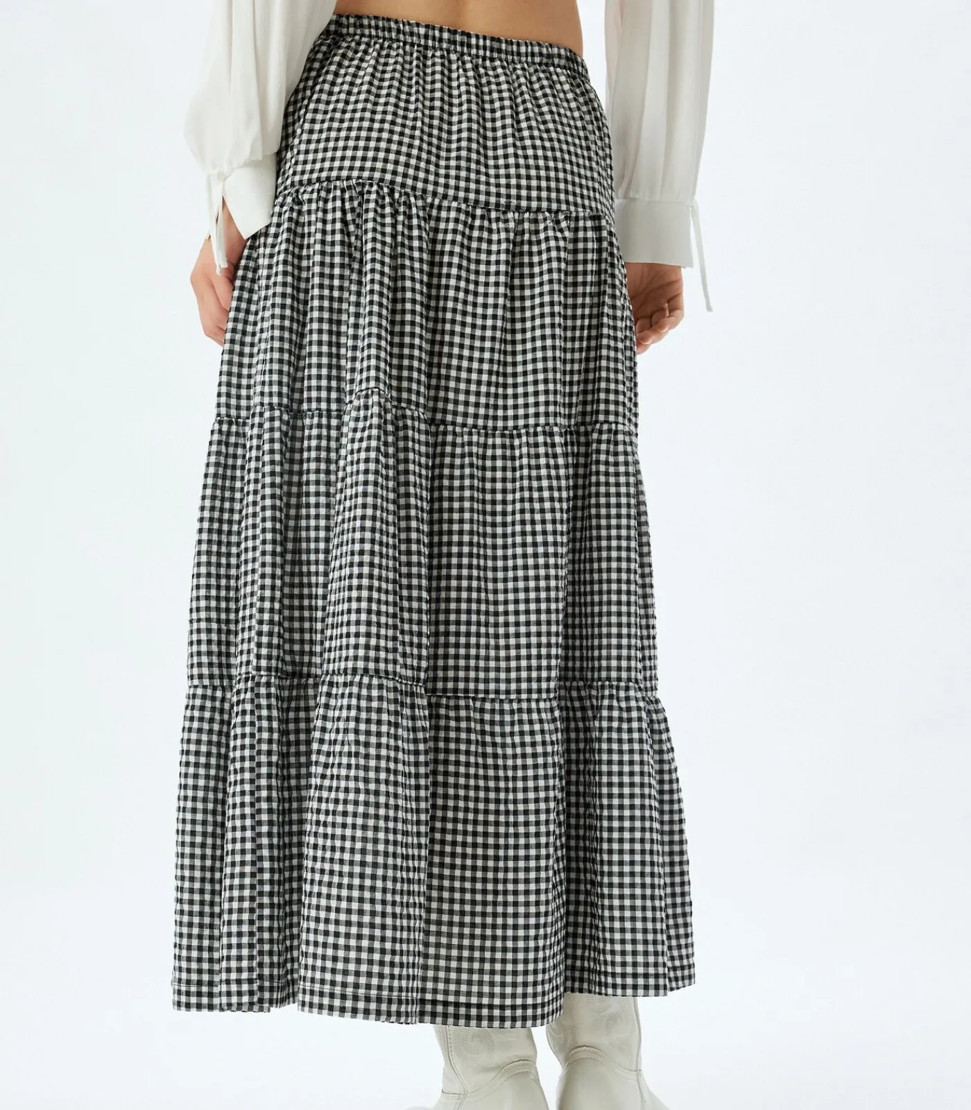 Koton Maxi-lengte Gelaagd Rok black