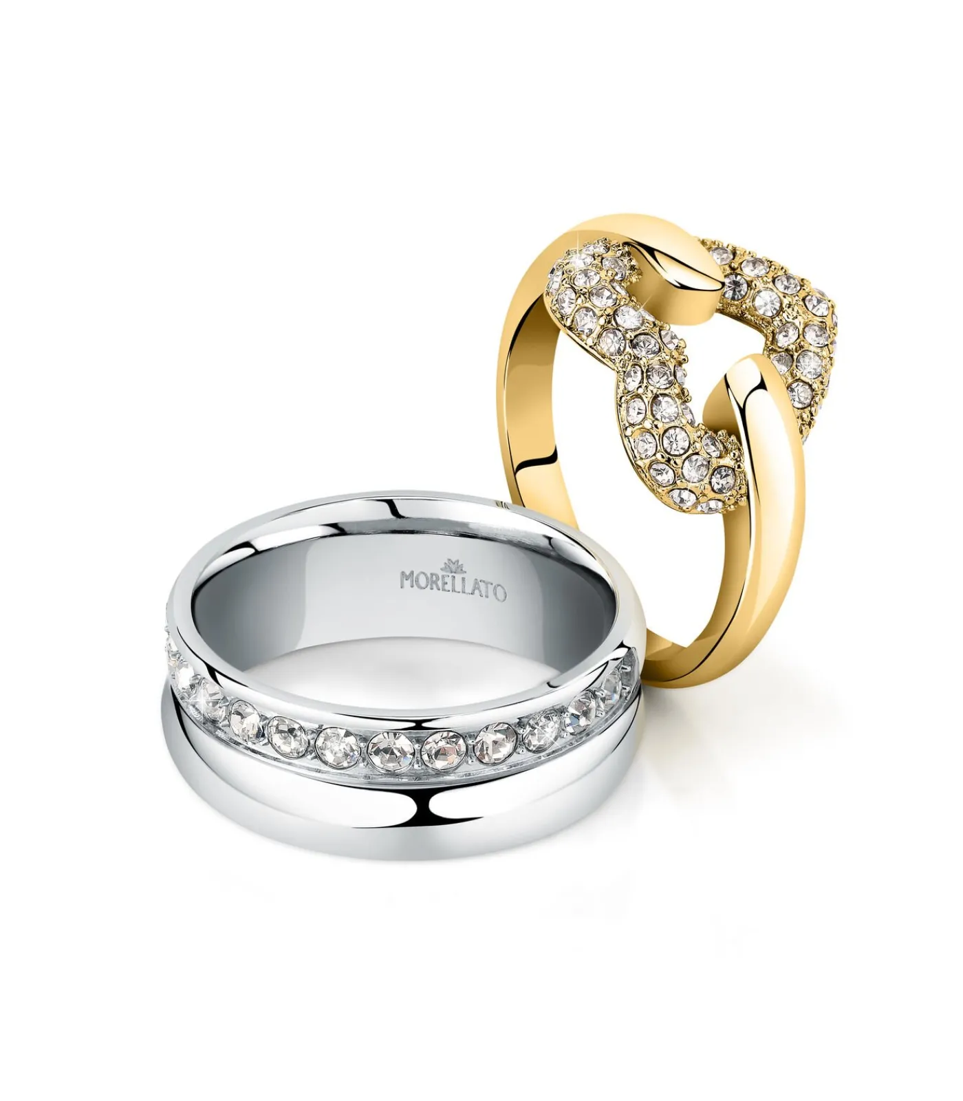 Morellato Messing ring, BAGLIORI kristallen gold Outlet