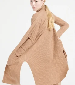 Studio Cashmere8 MIA 6 Lang mouwloos vest - 100% kasjmier camel Online