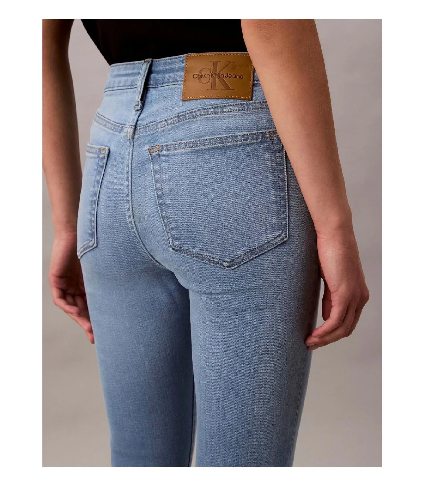 Calvin Klein Jeans Mid Rise Skinny Ligh lightBlue Discount