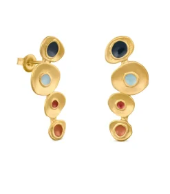Joidart Middelgrote gouden oorbellen Favorita Colors gold Clearance