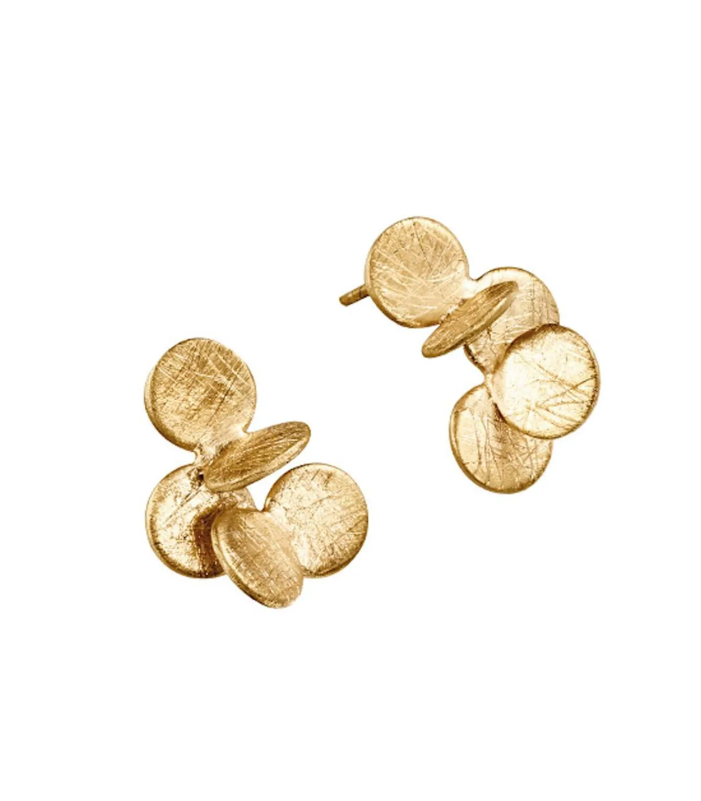 Joidart Middelgrote gouden oorbellen Arai gold Clearance