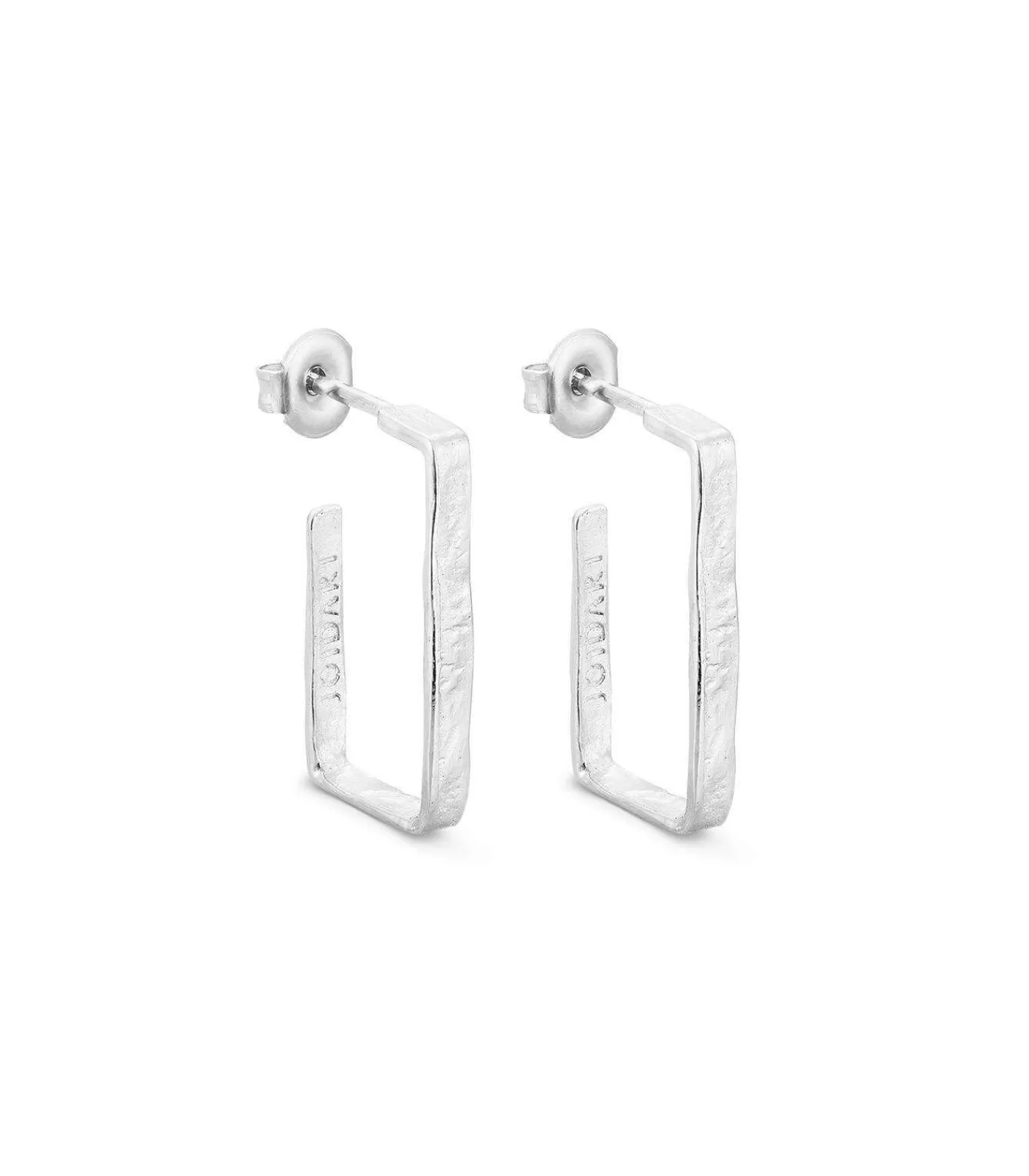 Joidart Middelgrote zilveren oorbellen Lignis fijn silver Outlet