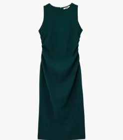Koton Midi-jurk Drapeerdetails Kreeftstof Mouwloos green Sale