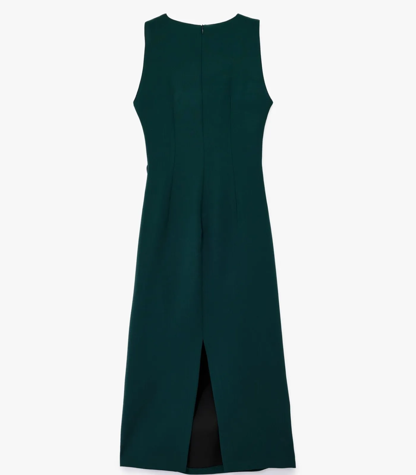 Koton Midi-jurk Drapeerdetails Kreeftstof Mouwloos green Sale