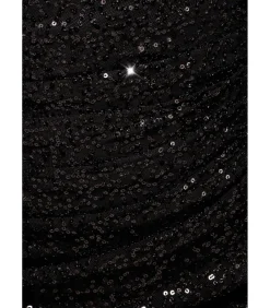 Goddiva Midi-jurk “Sequin Cowl One Shoulder Midi Dress” black Outlet