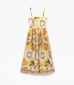 Koton Midi-jurk Vrouwen Bloemenprint Zomer yellow Outlet