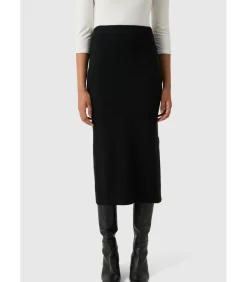 Les Lunes Midi-rok “ALMAA” black Online