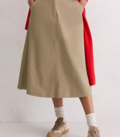 Marc O'Polo Midi-rok A-Vorm brown