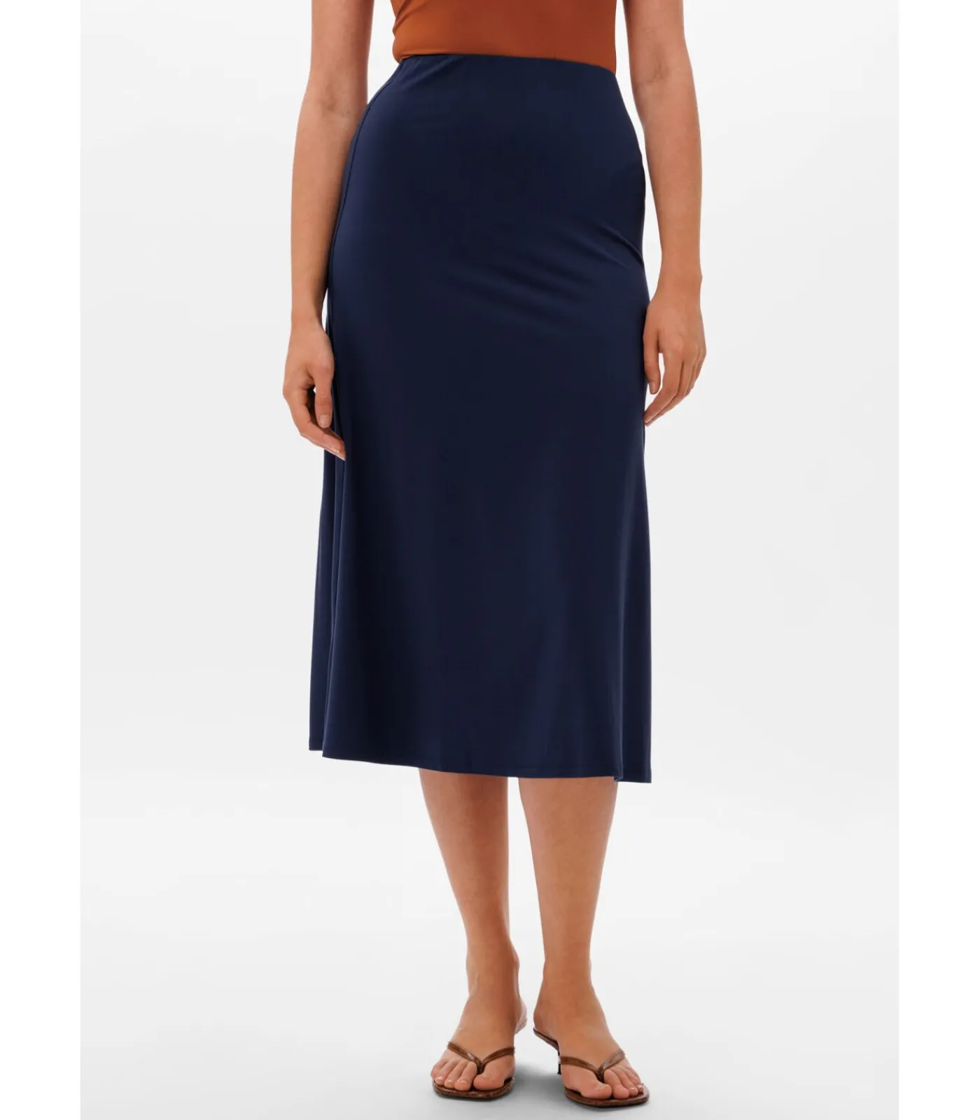 Les Lunes Midi-rok “LUMII Skirt Jersey Midi” darkBlue Best
