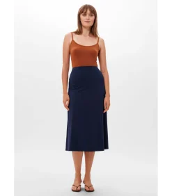 Les Lunes Midi-rok “LUMII Skirt Jersey Midi” darkBlue Best