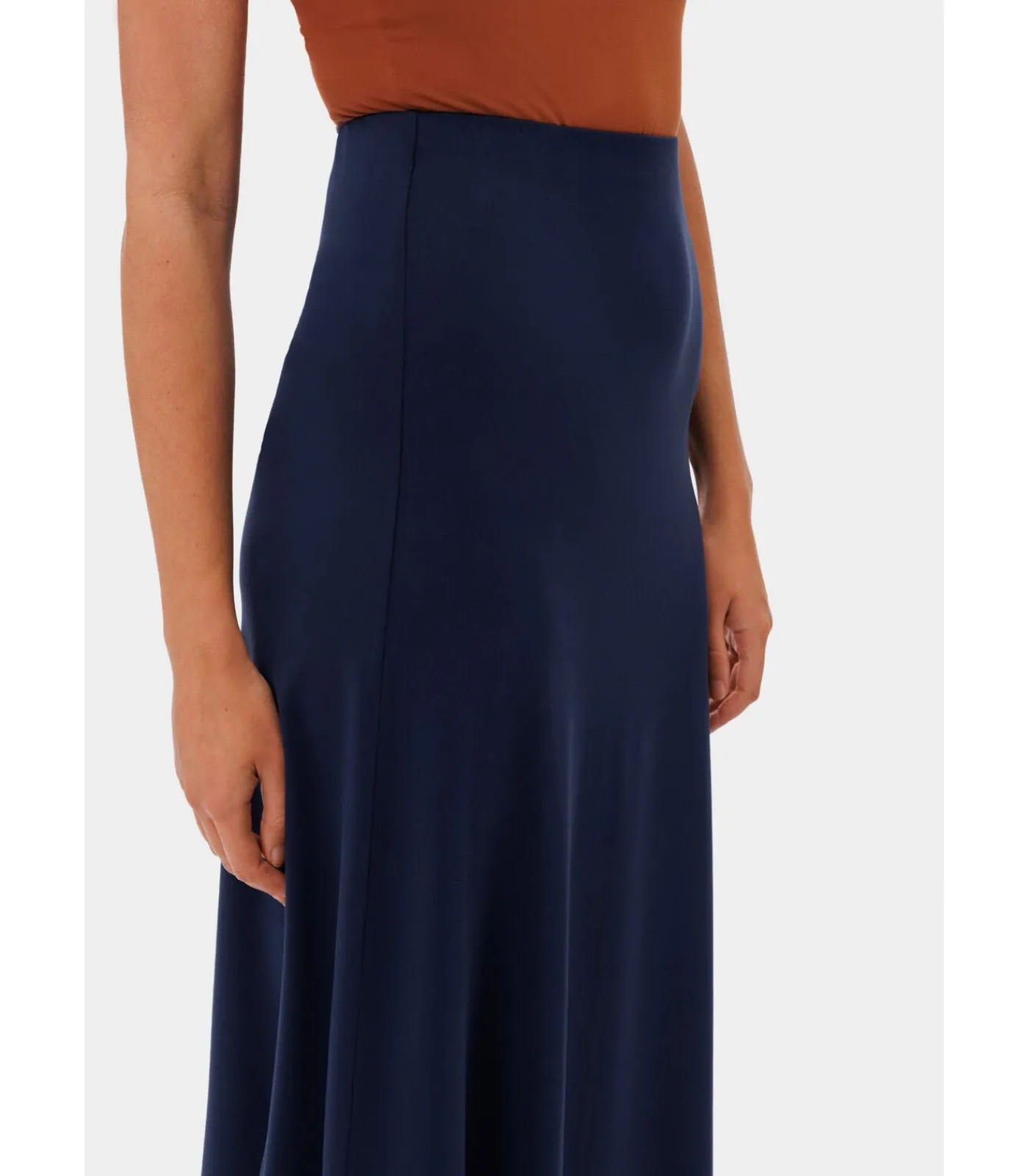 Les Lunes Midi-rok “LUMII Skirt Jersey Midi” darkBlue Best