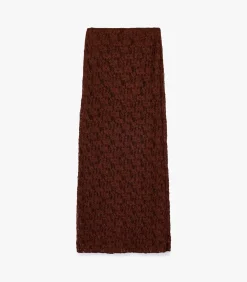 Koton Midi-rok met Kant in Slanke Pasvorm brown Hot